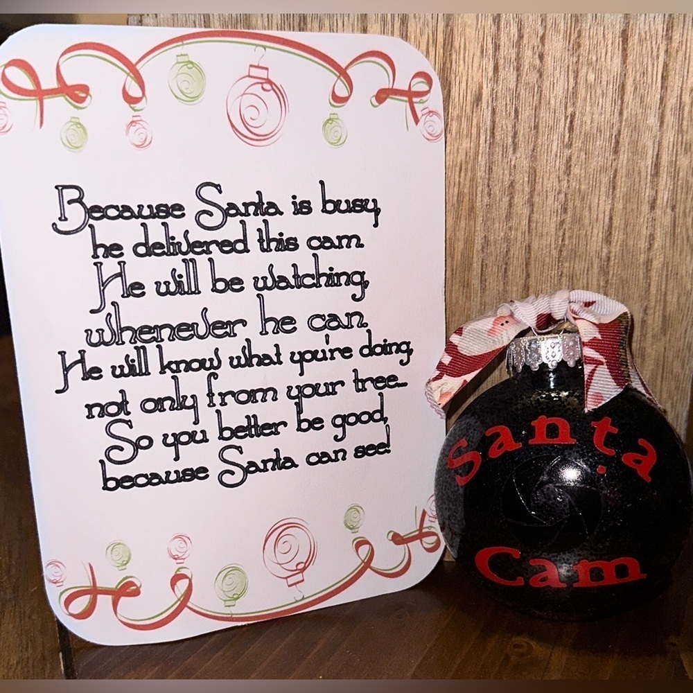 Santa Camera Ornament